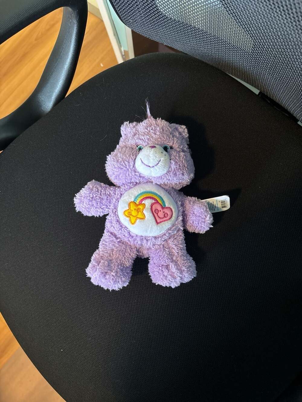 Care Bears Harmony Bear Plush 9" 2016 Purple Star Rainbow Heart